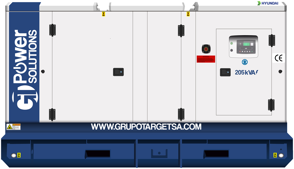 Planta eléctrica 205kVA Hyundai GT Power Solutions