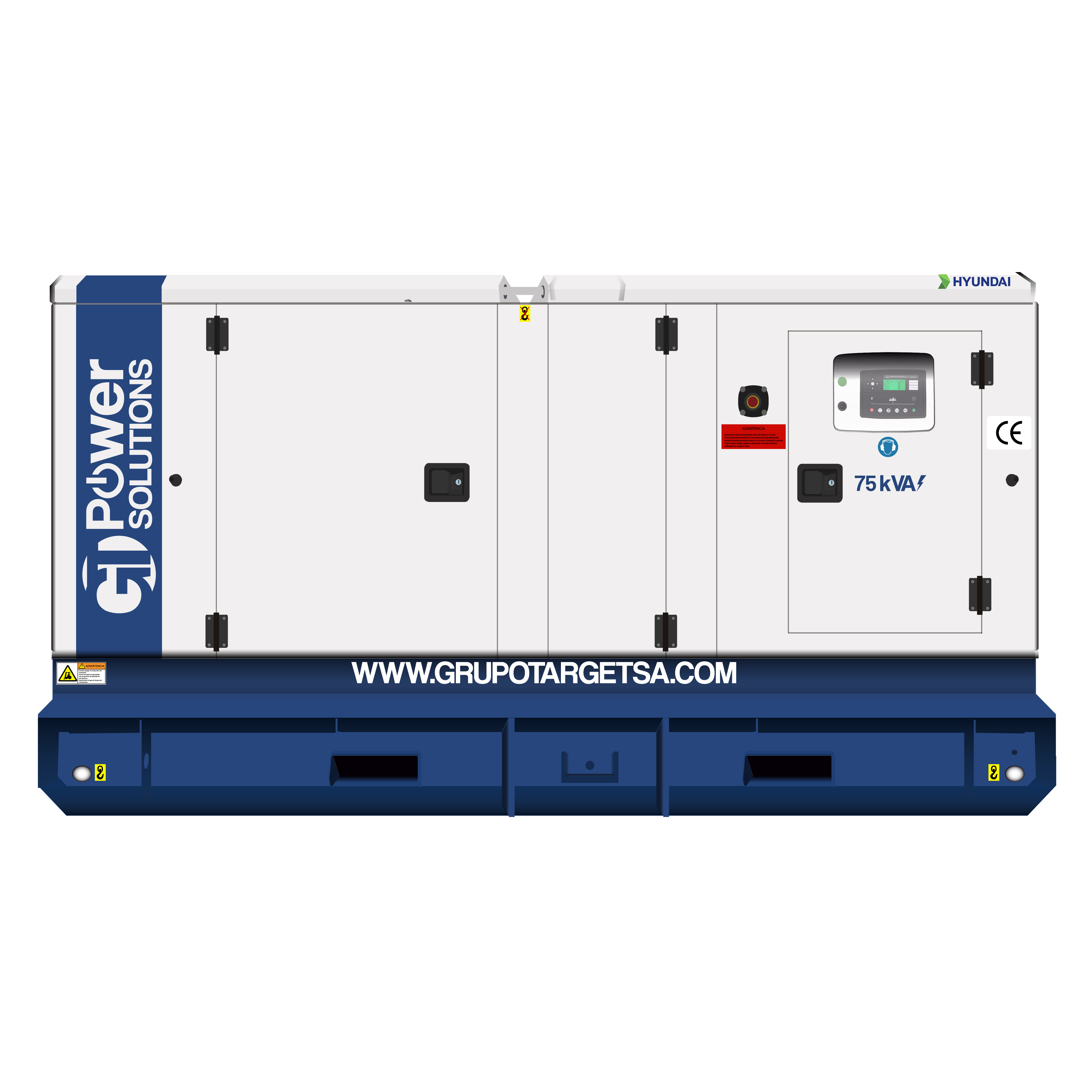 Planta Eléctrica 75KVA HYUNDAI Trifásico