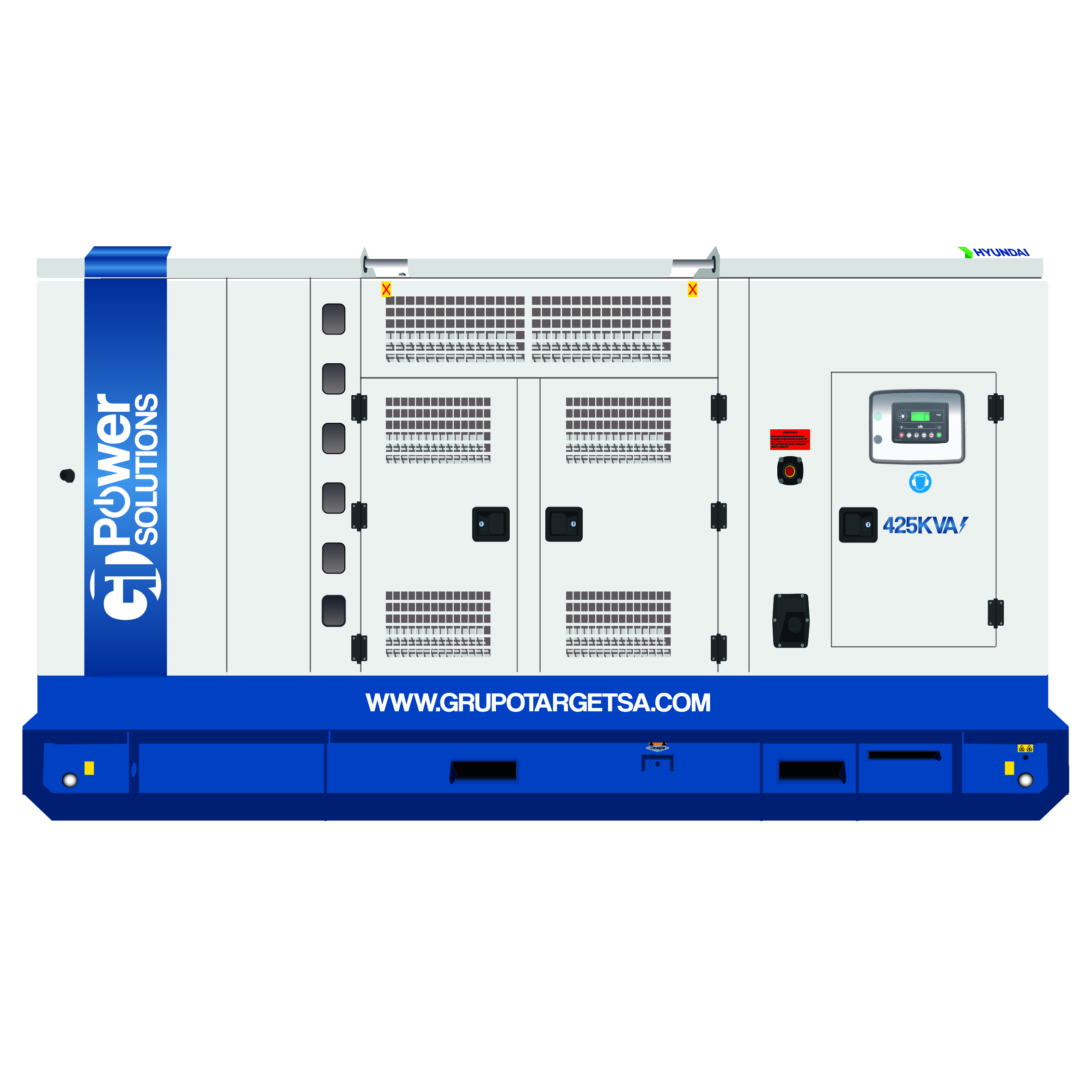 Planta Eléctrica 425KVA HYUNDAI Trifásico 