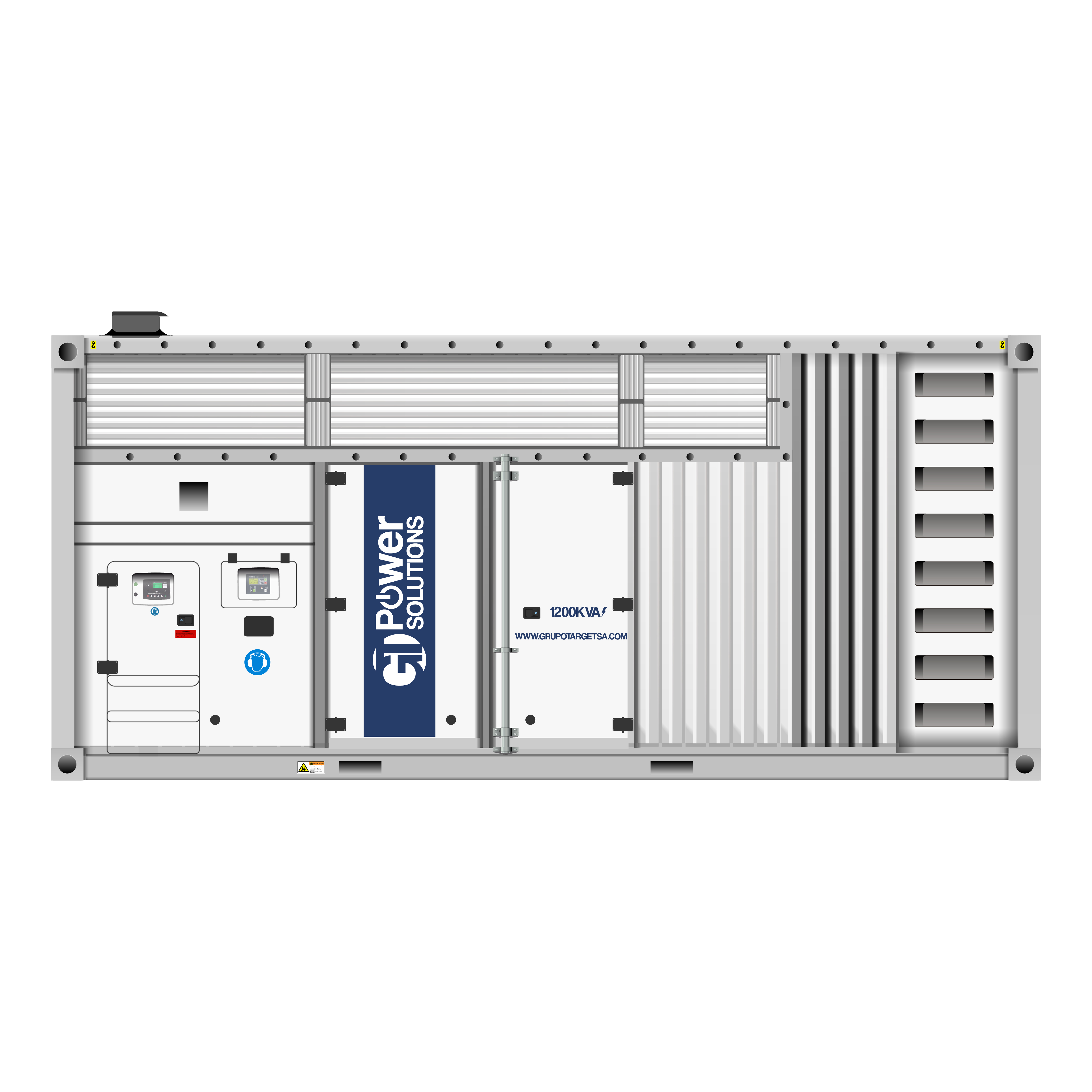 Planta Eléctrica 1200KVA HYUNDAI Trifásico