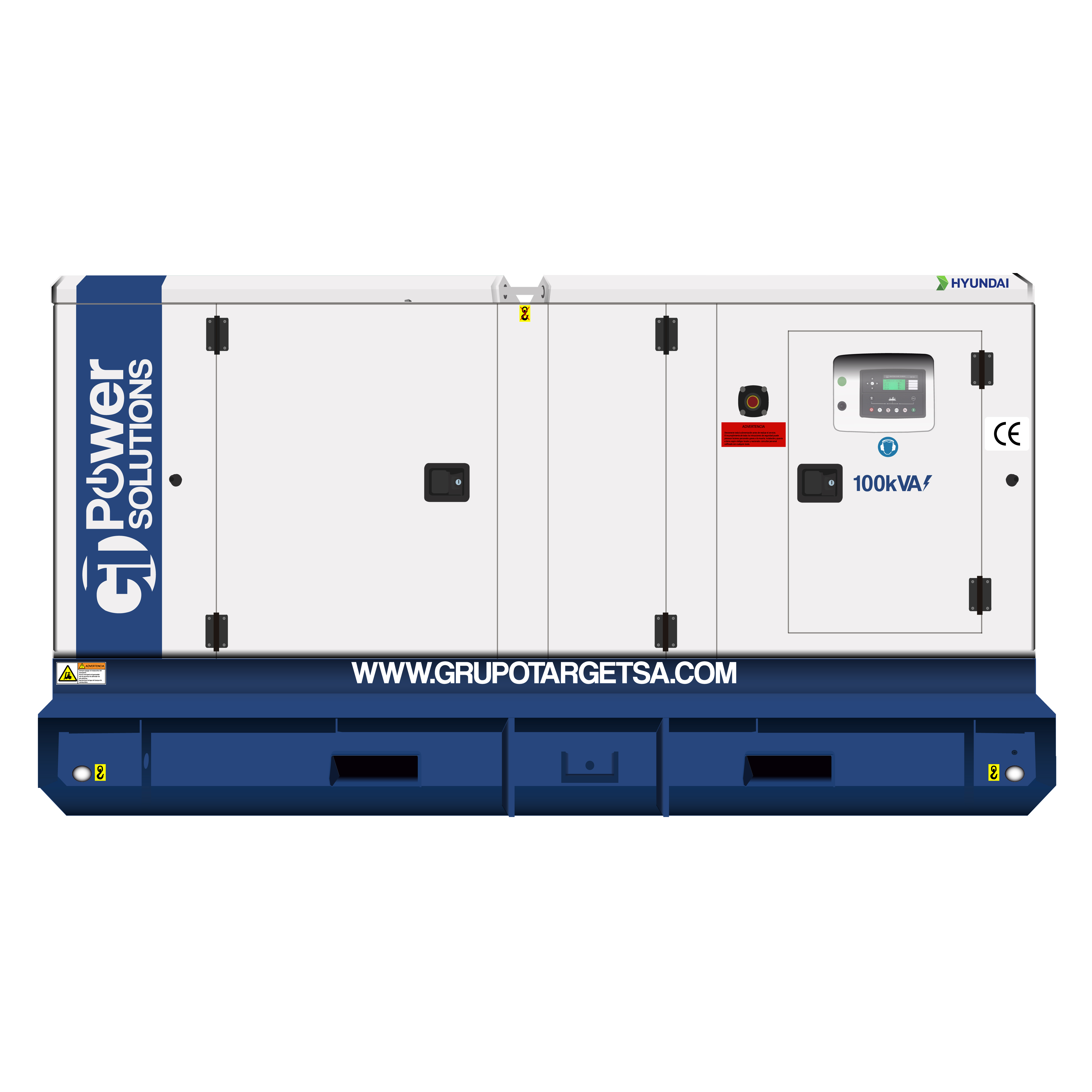 Planta Eléctrica 100KVA HYUNDAI Trifásico